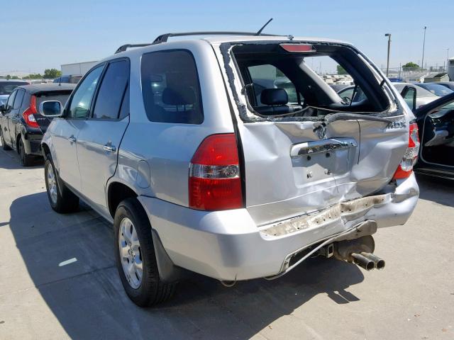 2HNYD18891H514847 - 2001 ACURA MDX TOURIN SILVER photo 3