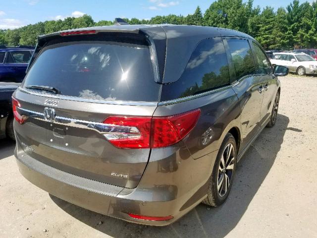 5FNRL6H94KB100241 - 2019 HONDA ODYSSEY EL GRAY photo 4