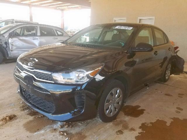 3KPA24AB4KE171494 - 2019 KIA RIO S BLACK photo 2