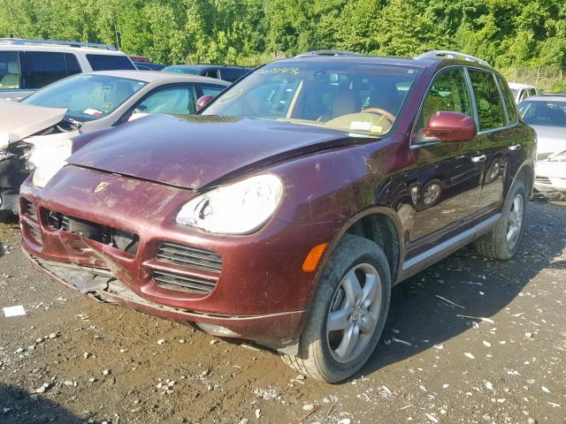 WP1AB29P75LA65717 - 2005 PORSCHE CAYENNE S MAROON photo 2