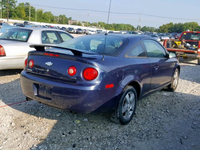 1G1AL18F487316913 - 2008 CHEVROLET COBALT LT BLUE photo 4