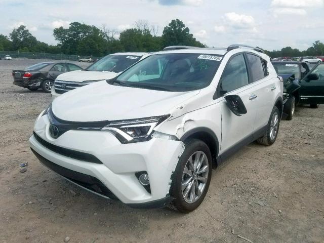 2T3YFREV0HW394455 - 2017 TOYOTA RAV4 LIMIT WHITE photo 2