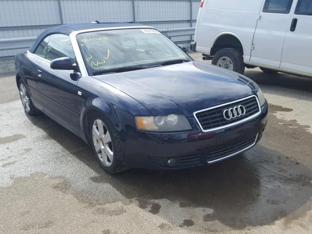 WAUAC48H96K005270 - 2006 AUDI A4 1.8 CAB BLUE photo 1