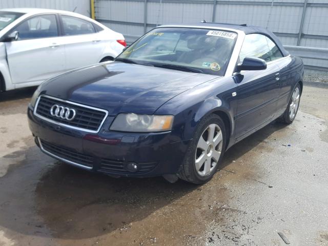 WAUAC48H96K005270 - 2006 AUDI A4 1.8 CAB BLUE photo 2