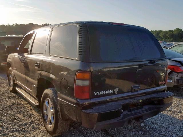 1GKEK63U62J215384 - 2002 GMC DENALI BLACK photo 3