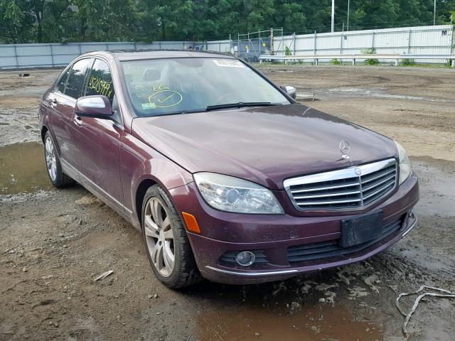 WDDGF81X18F112778 - 2008 MERCEDES-BENZ C 300 4MAT MAROON photo 1