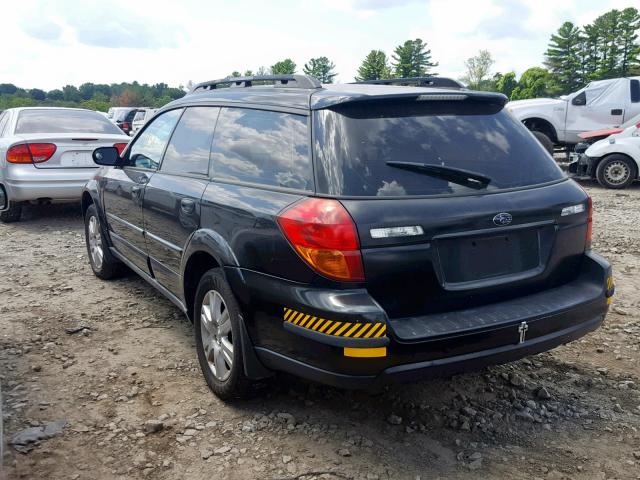 4S4BP61C656310007 - 2005 SUBARU LEGACY OUT BLACK photo 3