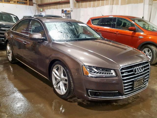 WAUJGAFD1FN012862 - 2015 AUDI A8 QUATTRO BROWN photo 1