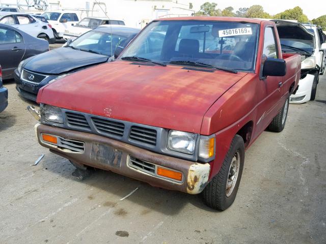 1N6SD11S3PC409134 - 1993 NISSAN TRUCK SHOR MAROON photo 2