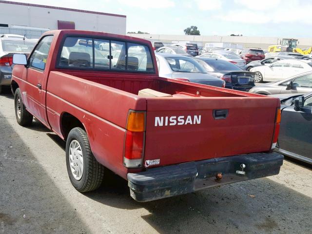 1N6SD11S3PC409134 - 1993 NISSAN TRUCK SHOR MAROON photo 3