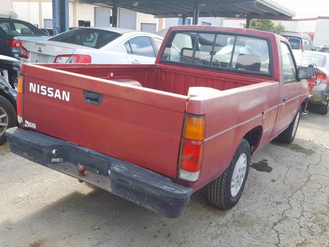 1N6SD11S3PC409134 - 1993 NISSAN TRUCK SHOR MAROON photo 4