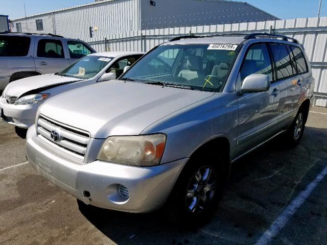 JTEDP21A850078948 - 2005 TOYOTA HIGHLANDER SILVER photo 2