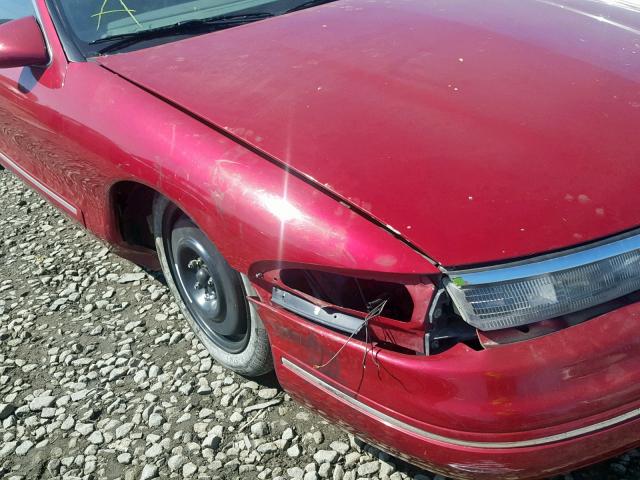 1LNLM91VXRY737880 - 1994 LINCOLN MARK VIII RED photo 9