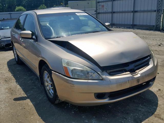 1HGCM56383A038981 - 2003 HONDA ACCORD LX TAN photo 1