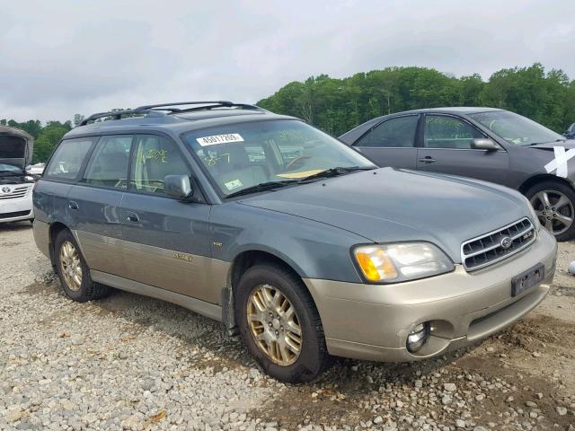 4S3BH896027618551 - 2002 SUBARU LEGACY OUT GREEN photo 1