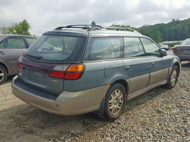 4S3BH896027618551 - 2002 SUBARU LEGACY OUT GREEN photo 4