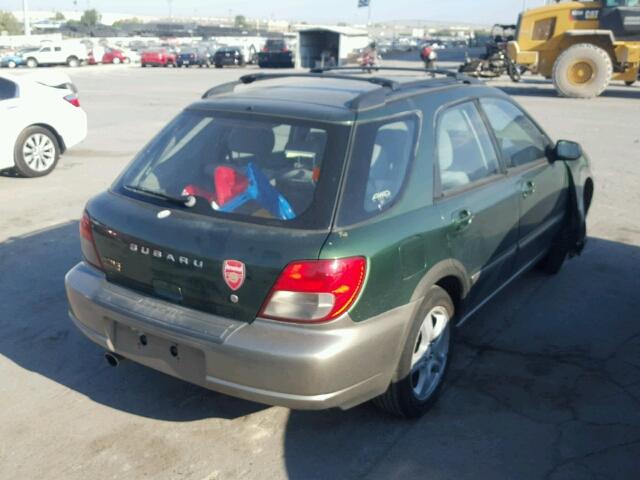 JF1GG68543H802477 - 2003 SUBARU IMPREZA OU GREEN photo 4