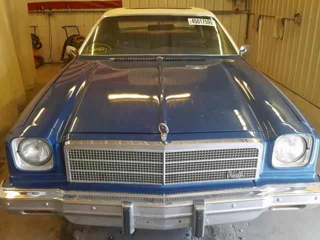 1D37H41451372 - 1974 CHEVROLET MALIBU CLA BLUE photo 9