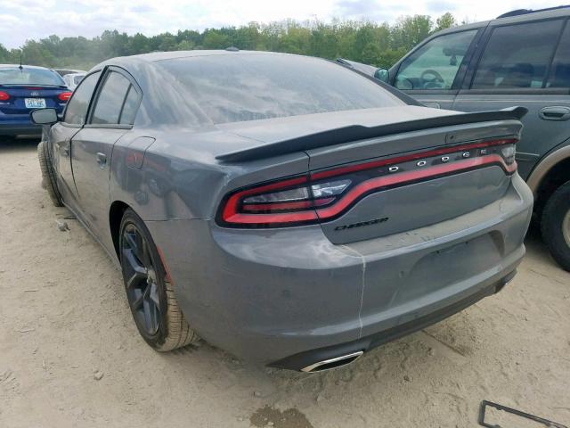 2C3CDXBG0KH639714 - 2019 DODGE CHARGER SX GRAY photo 3