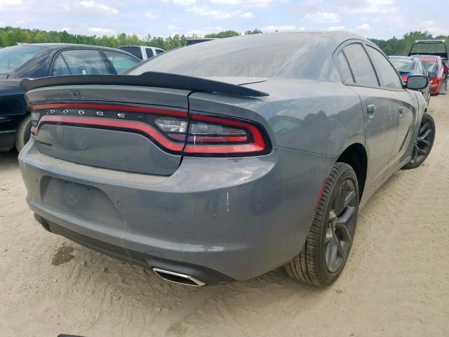 2C3CDXBG0KH639714 - 2019 DODGE CHARGER SX GRAY photo 4