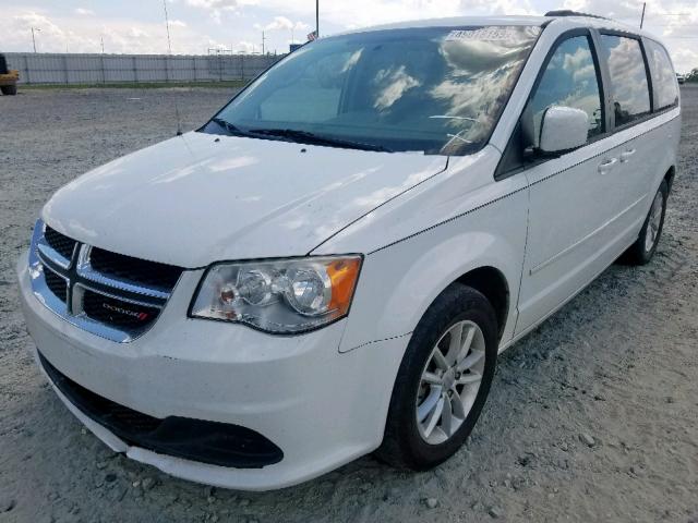 2C4RDGCG6ER423465 - 2014 DODGE GRAND CARA WHITE photo 2