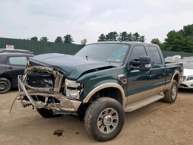 1FTSW21R48EA41200 - 2008 FORD F250 SUPER GREEN photo 2