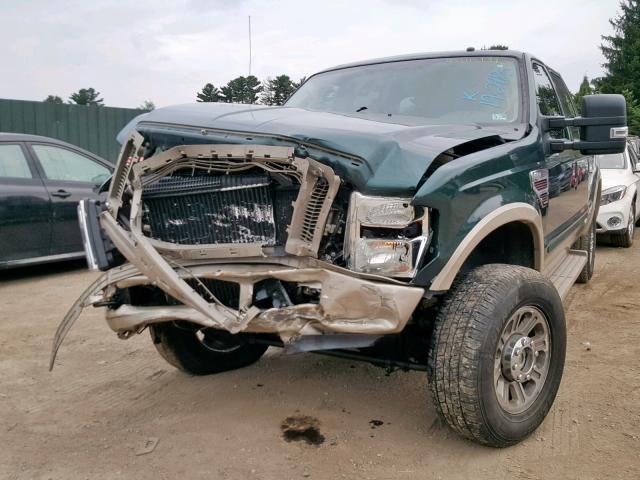 1FTSW21R48EA41200 - 2008 FORD F250 SUPER GREEN photo 9