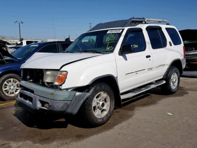 5N1ED28Y0YC604816 - 2000 NISSAN XTERRA XE WHITE photo 2