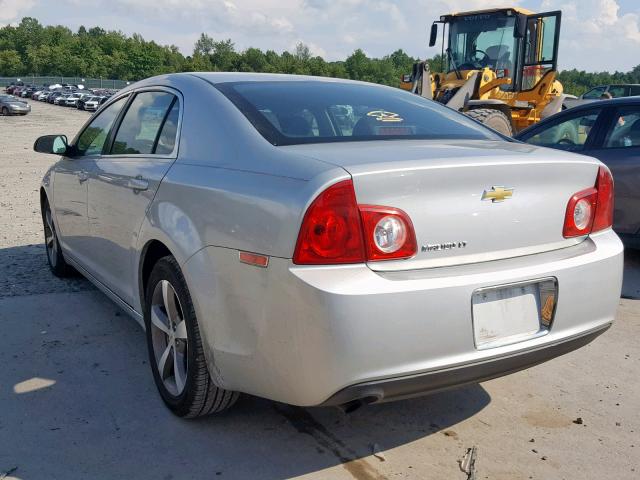 1G1ZC5E11BF355507 - 2011 CHEVROLET MALIBU 1LT 银色 照片 3