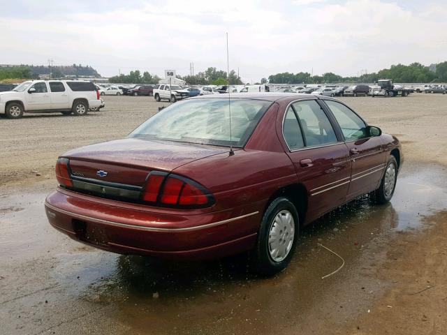 2G1WL52JX11187234 - 2001 CHEVROLET LUMINA BURGUNDY photo 4