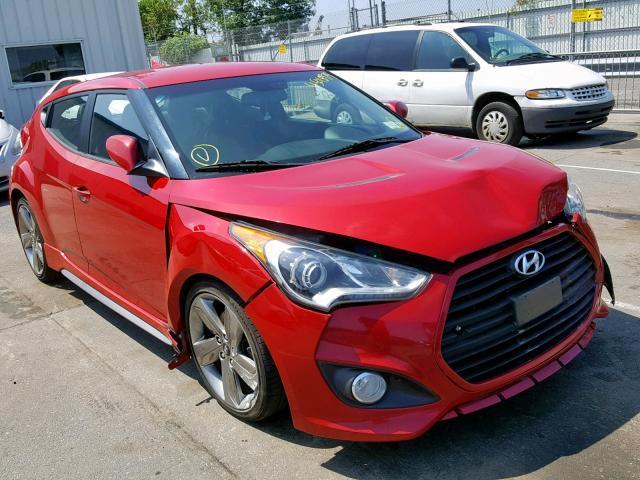 KMHTC6AE1DU135192 - 2013 HYUNDAI VELOSTER T RED photo 1