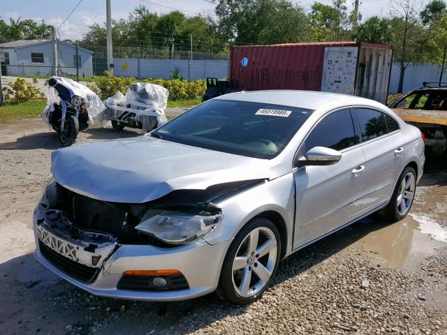 WVWHN7AN2BE704844 - 2011 VOLKSWAGEN CC LUXURY SILVER photo 2