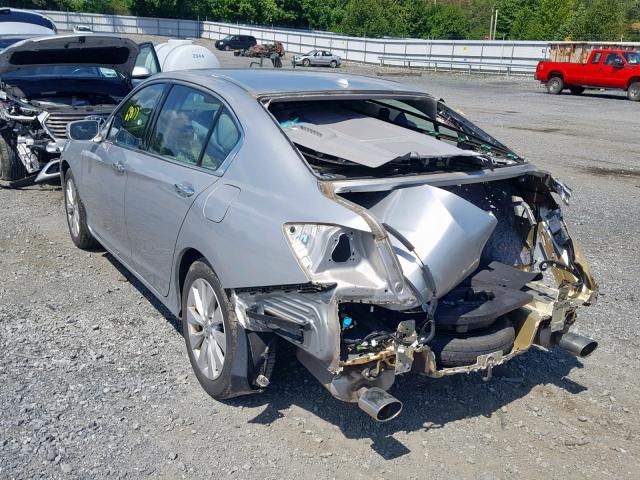 1HGCR3F83EA015404 - 2014 HONDA ACCORD EXL SILVER photo 3