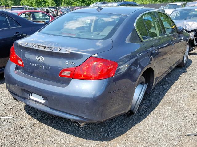 JN1CV6AR7AM453172 - 2010 INFINITI G37 GRAY photo 4