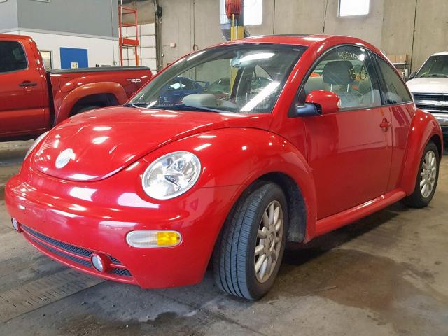 3VWCK31C85M404263 - 2005 VOLKSWAGEN NEW BEETLE Qırmızı foto 2