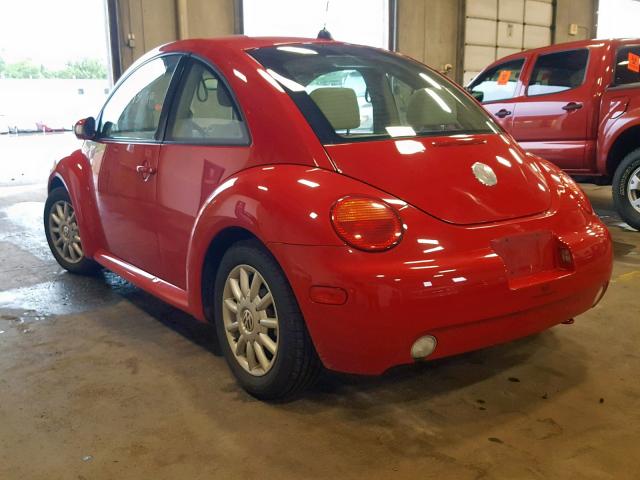 3VWCK31C85M404263 - 2005 VOLKSWAGEN NEW BEETLE Qırmızı foto 3