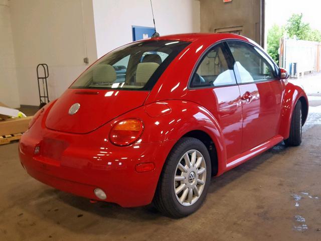 3VWCK31C85M404263 - 2005 VOLKSWAGEN NEW BEETLE Qırmızı foto 4