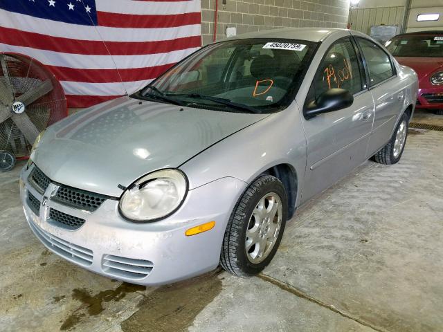 1B3ES56C64D617062 - 2004 DODGE NEON SXT SILVER photo 2