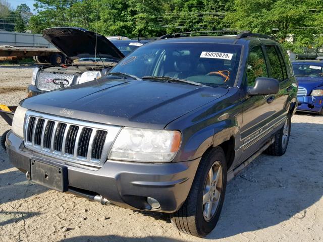 1J8GW68J54C130415 - 2004 JEEP GRAND CHER GRAY photo 2