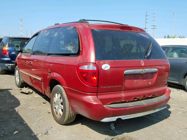 2A4GP54L66R772278 - 2006 CHRYSLER TOWN & COU RED photo 3