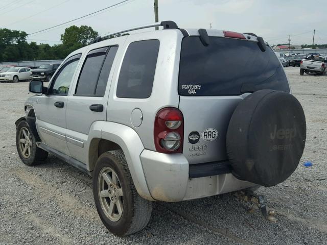 1J4GL58K86W271459 - 2006 JEEP LIBERTY LI SILVER photo 3