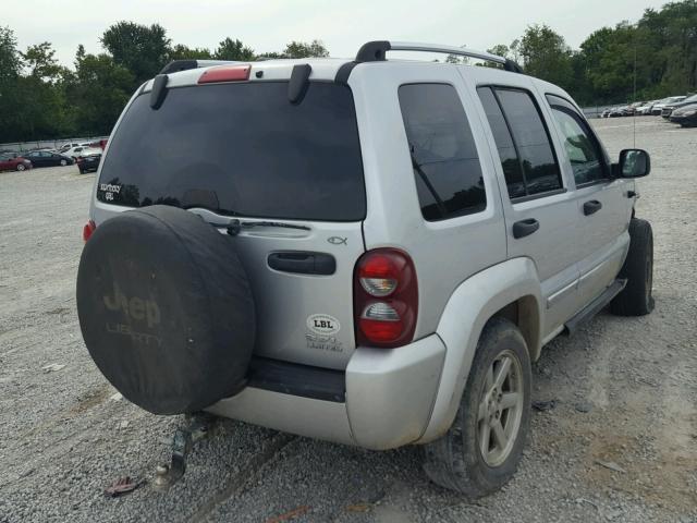 1J4GL58K86W271459 - 2006 JEEP LIBERTY LI SILVER photo 4