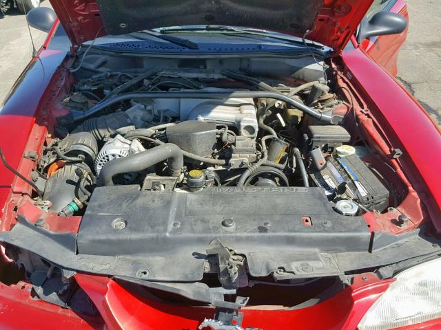 1FALP45T2RF210117 - 1994 FORD MUSTANG GT RED photo 7