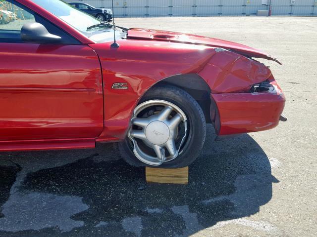 1FALP45T2RF210117 - 1994 FORD MUSTANG GT RED photo 9