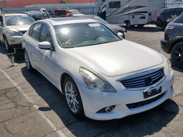 JN1CV6AP3CM622444 - 2012 INFINITI G37 BASE WHITE photo 1