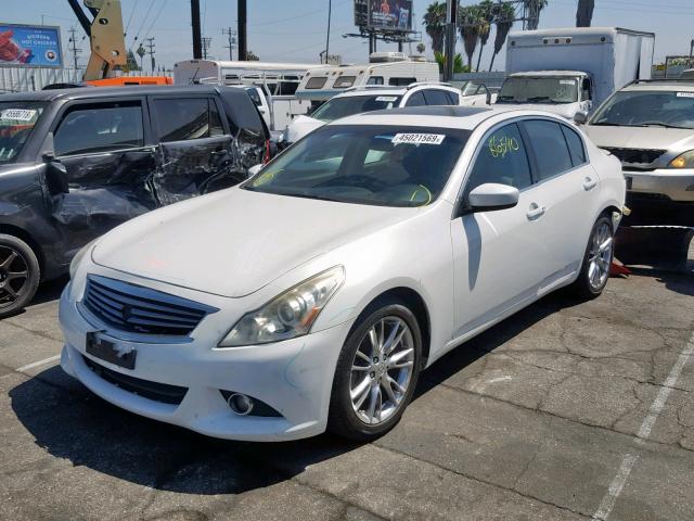 JN1CV6AP3CM622444 - 2012 INFINITI G37 BASE WHITE photo 2