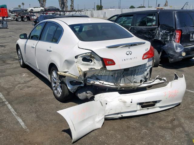 JN1CV6AP3CM622444 - 2012 INFINITI G37 BASE WHITE photo 3