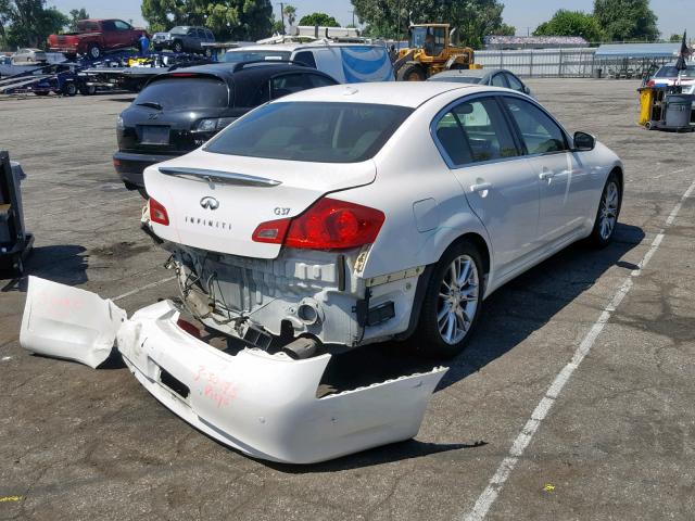 JN1CV6AP3CM622444 - 2012 INFINITI G37 BASE WHITE photo 4