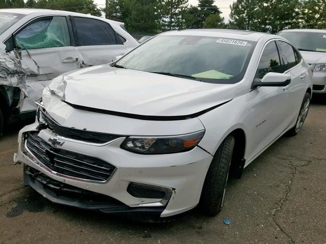 1G1ZE5SX9JF201953 - 2018 CHEVROLET MALIBU PRE WHITE photo 2