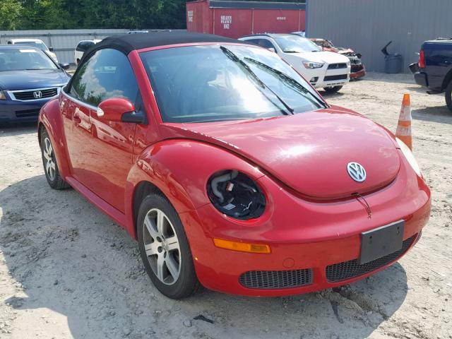 3VWPF31Y76M309213 - 2006 VOLKSWAGEN NEW BEETLE წითელი ფოტო 1